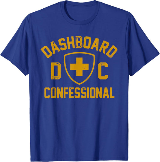 Dashboard Confessional - Swiss Flag T-Shirt - T-Shirt | Royal
