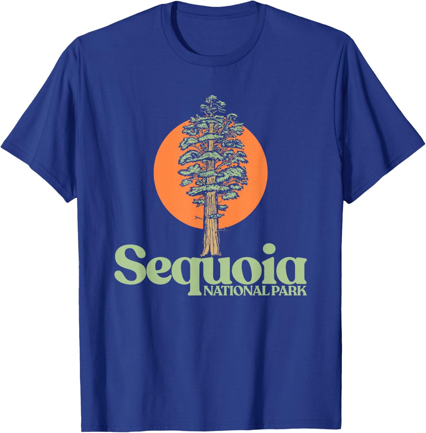 Sequoia National Park General Sherman Tree Graphic T-Shirt - T-Shirt | Royal