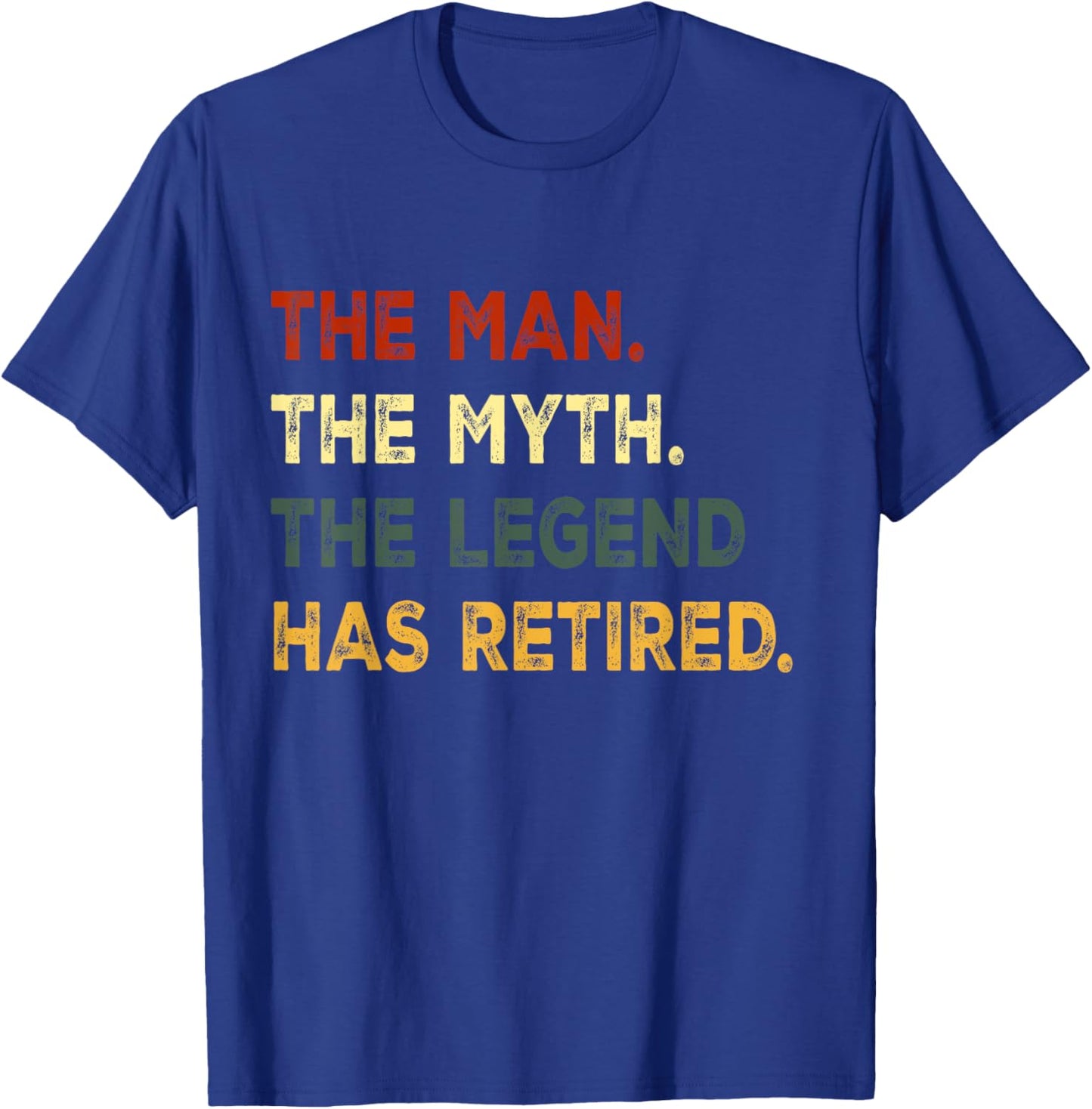 Retirement Retro Vintage Style Men The Legend Has Retired T-Shirt - T-Shirt | Royal