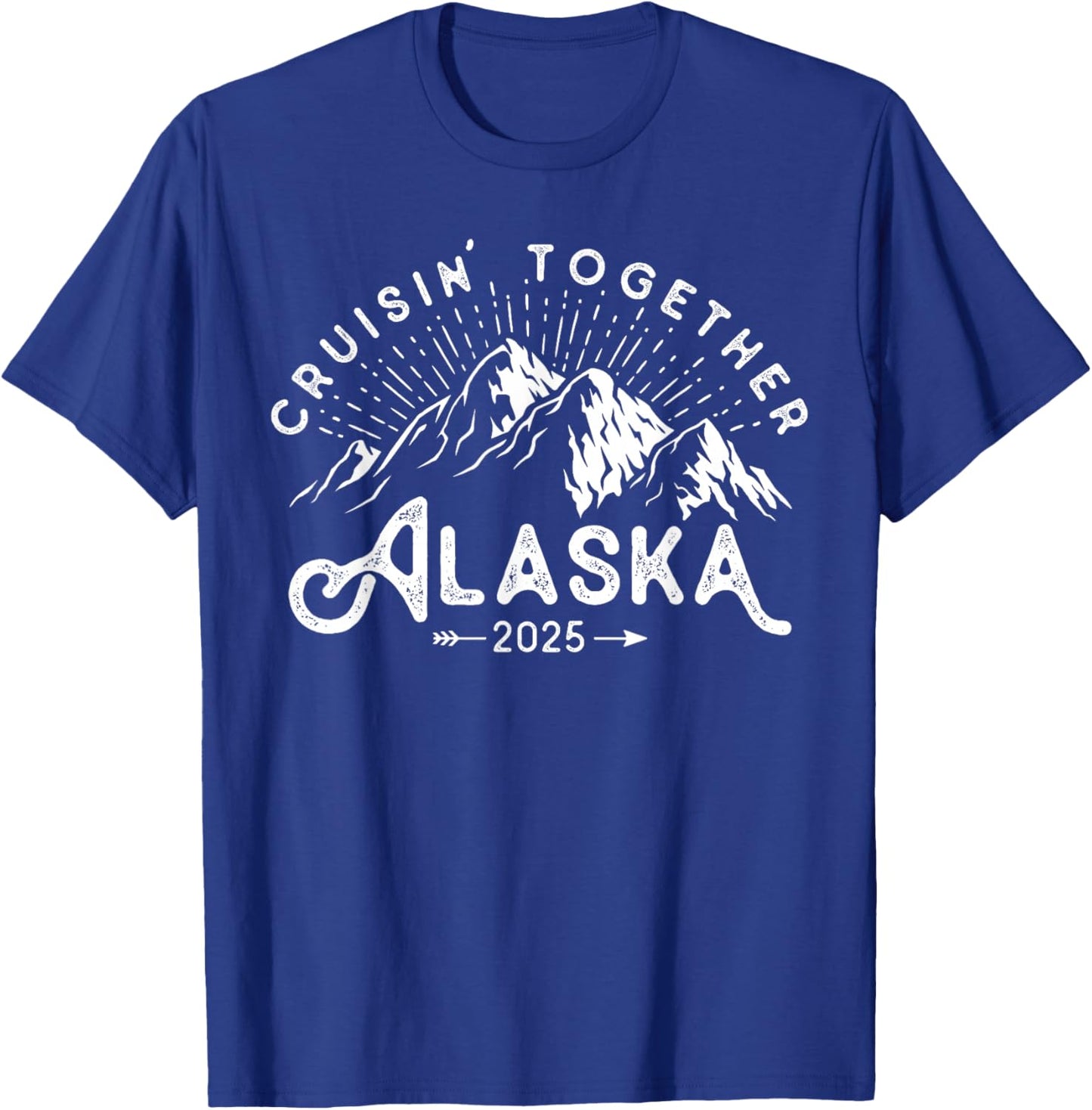 Matching Family Friends Group Vacation Alaska Cruise 2025 T-Shirt - T-Shirt | Royal