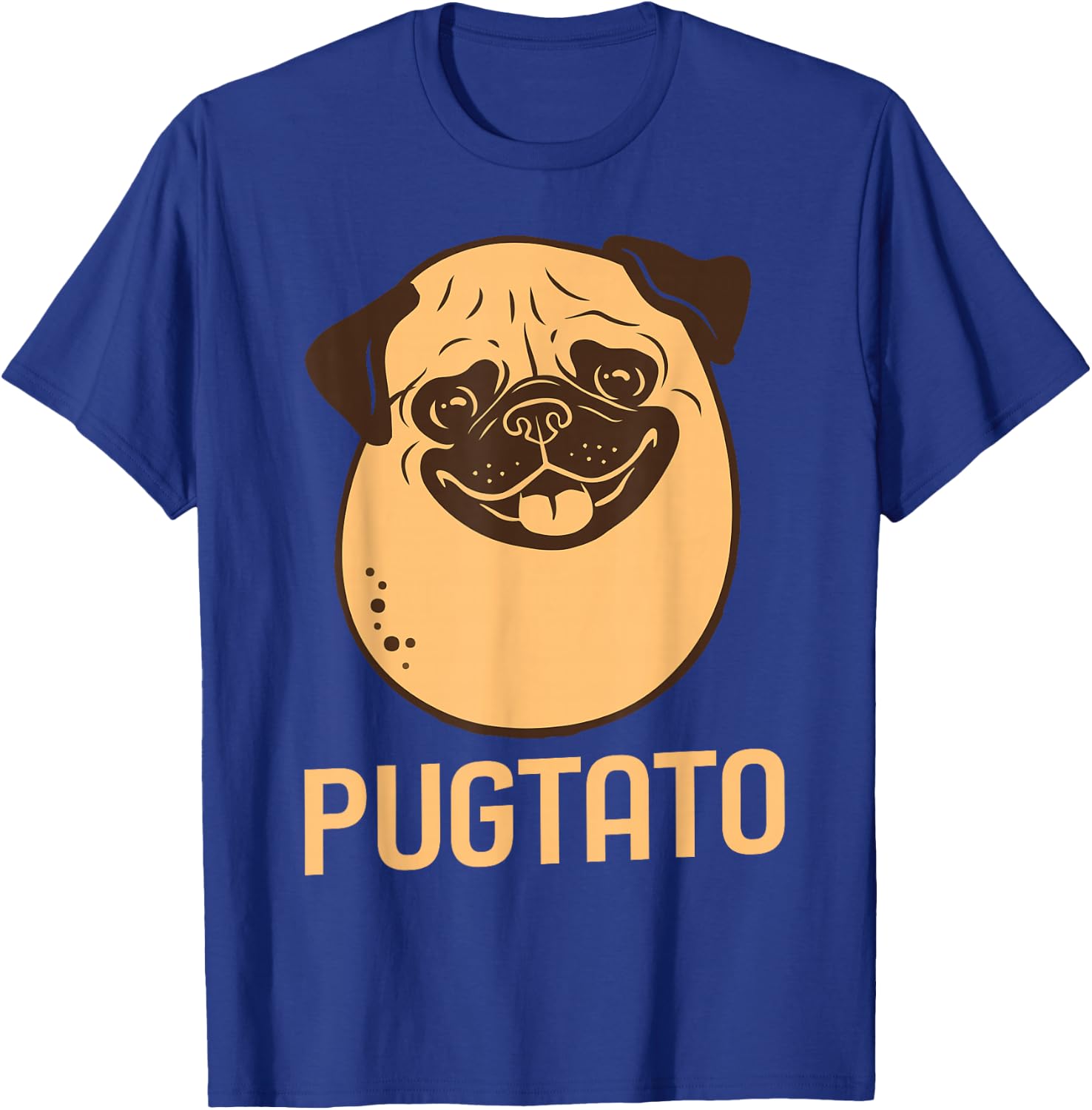 Funny Pug Dog Potato, Cute Pugtato, Dog Lovers Best Gift T-Shirt - T-Shirt | Royal