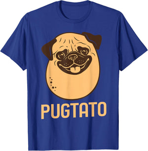 Funny Pug Dog Potato, Cute Pugtato, Dog Lovers Best Gift T-Shirt - T-Shirt | Royal