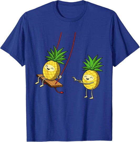 Swinging Pineapple T-Shirt - T-Shirt | Royal