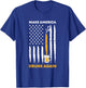 Makes America Drunk Again 4th of July American Flag Women Men T-Shirt - T-Shirt | Royal