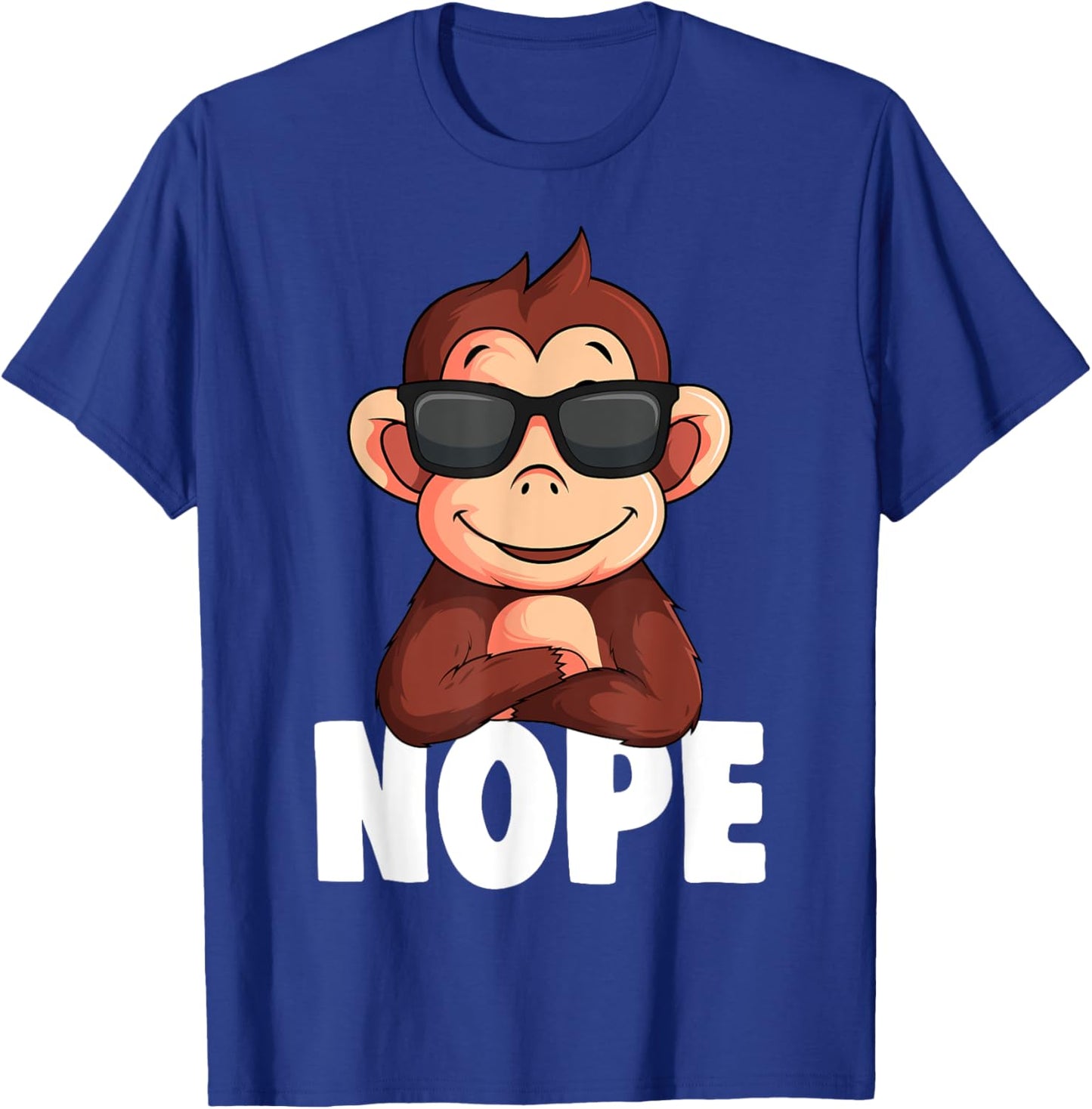 Monkey Boys Girls Kids Women T-Shirt - T-Shirt | Royal