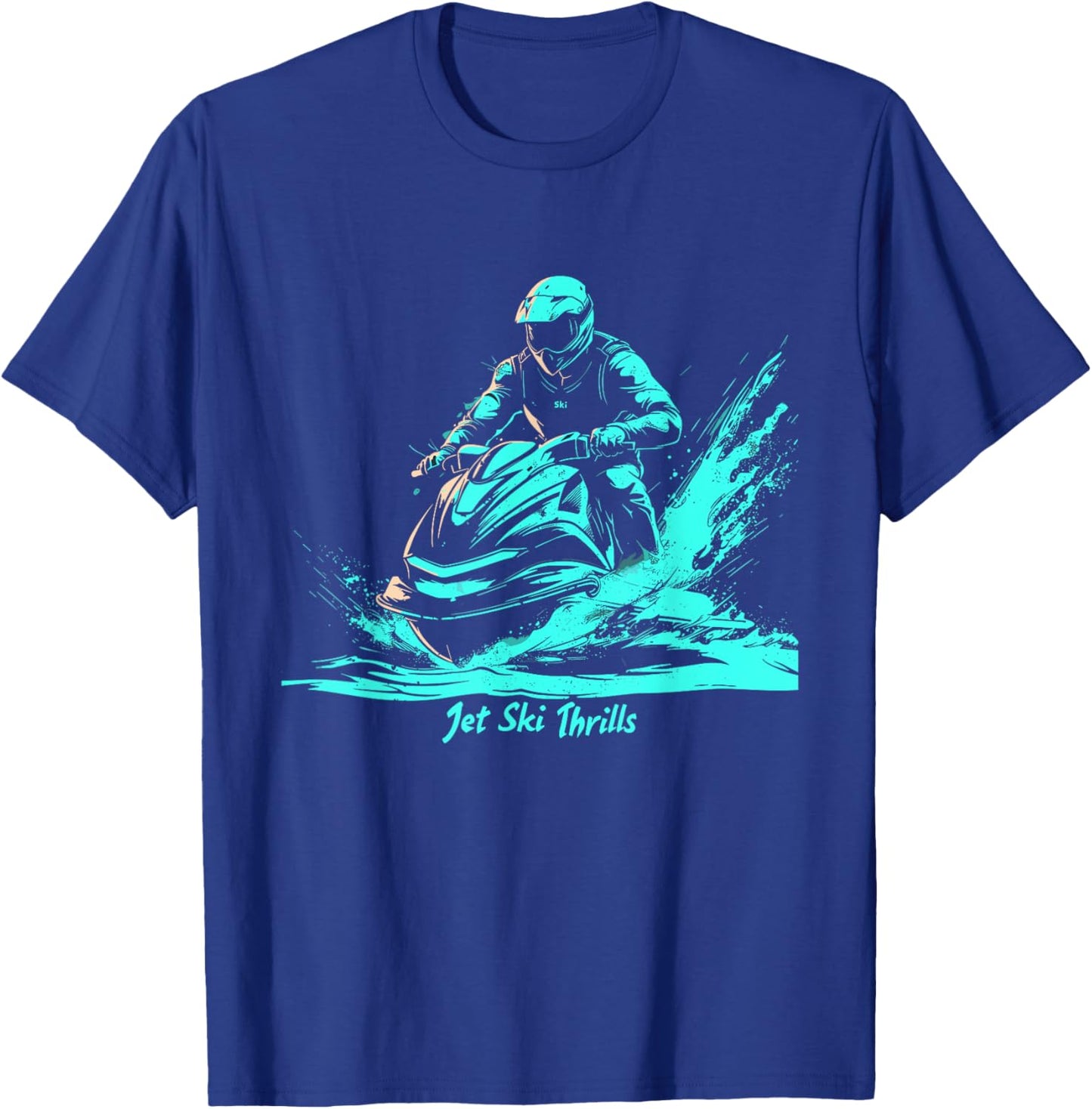 Jet Ski Adventure Water Sports , Black, S T-Shirt - T-Shirt | Royal
