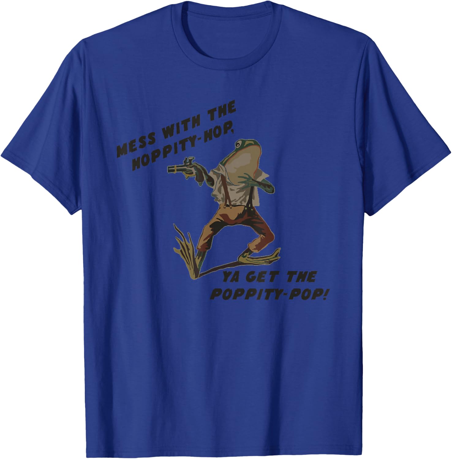 2A Pro Gun Frog Funny T-Shirt - T-Shirt | Royal