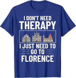 Florence Italy City Skyline Map Travel T-Shirt - T-Shirt | Royal