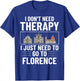 Florence Italy City Skyline Map Travel T-Shirt - T-Shirt | Royal
