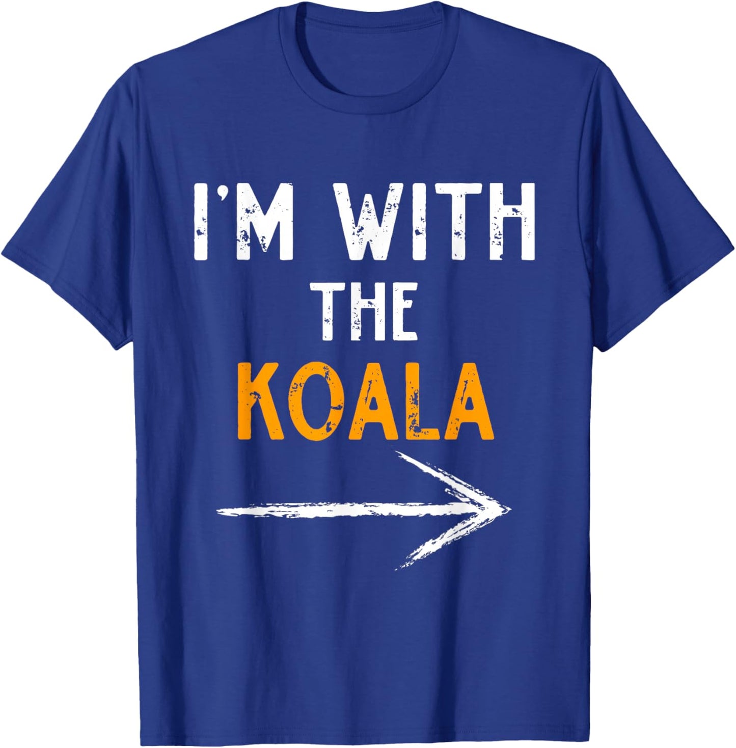 I’m with The Koala Funny Halloween Matching Couple Costume T-Shirt - T-Shirt | Royal