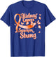 Kidney Cancer Awareness Survivor Butterfly Orange Ribbon T-Shirt - T-Shirt | Royal