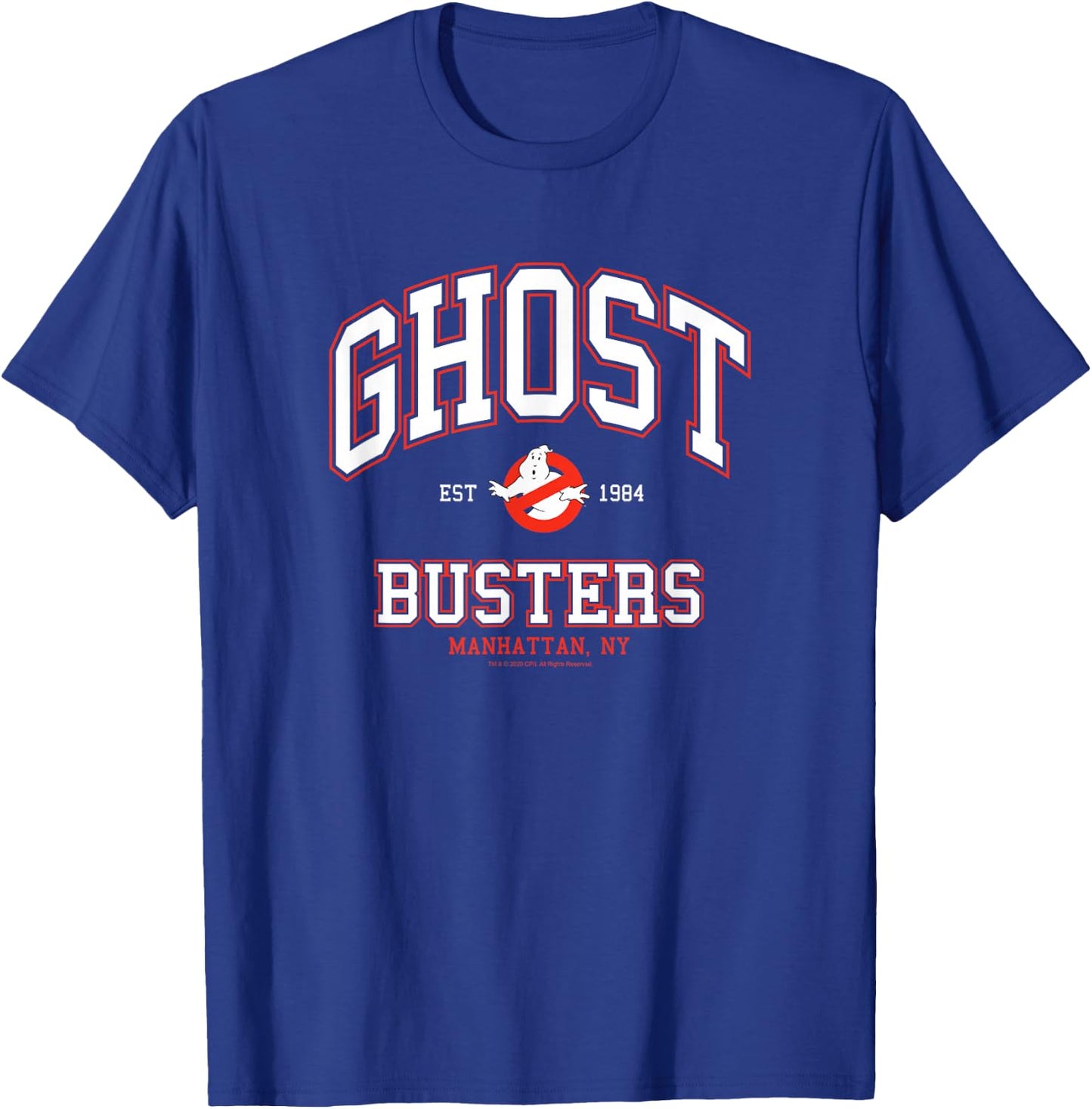 Ghostbusters No Ghost Basketball Jersey T-Shirt - T-Shirt | Royal