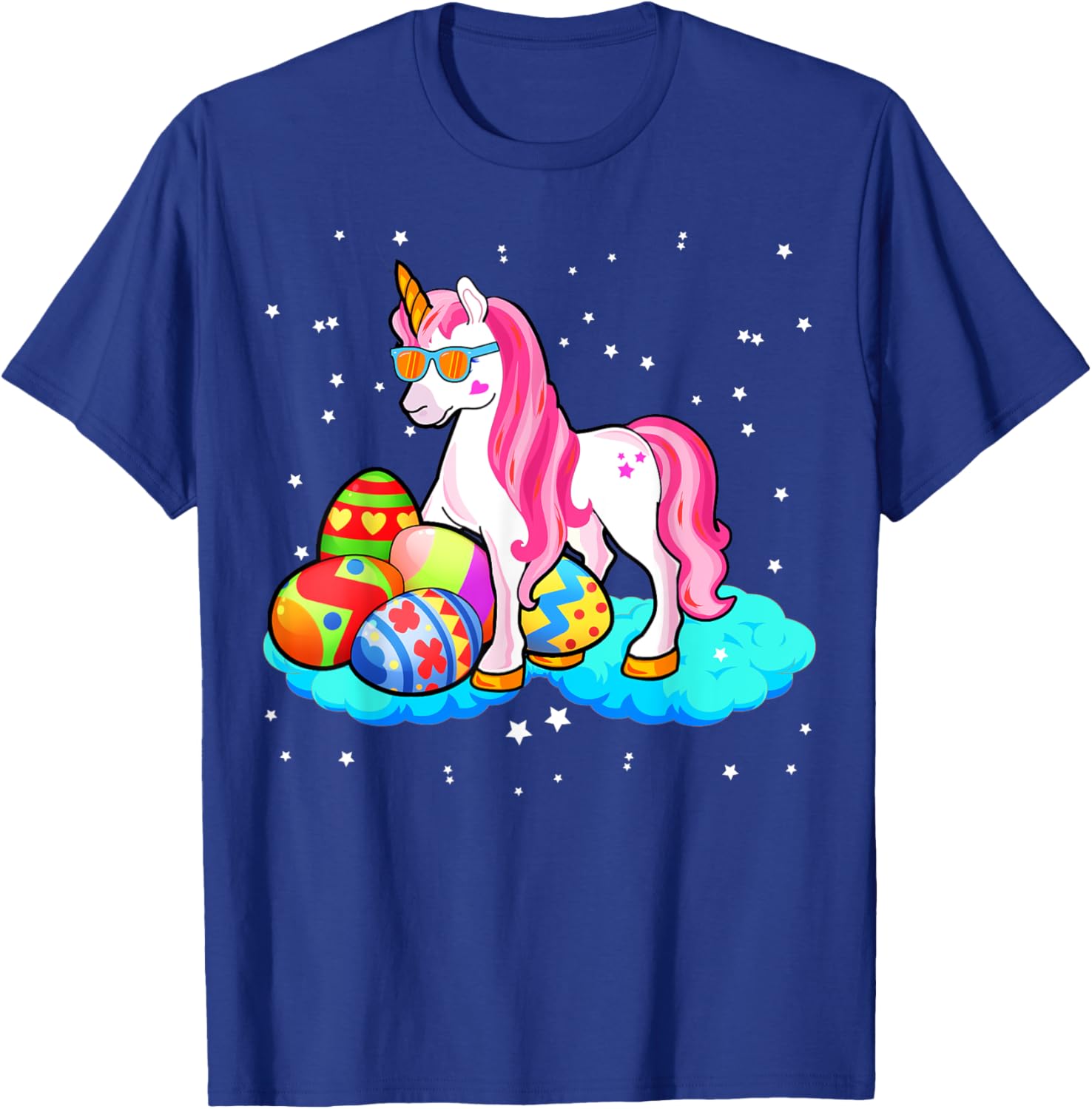 Girl Easter Unicorn Shirt Easter Girl Shirt Unicorn Easter T-Shirt - T-Shirt | Royal