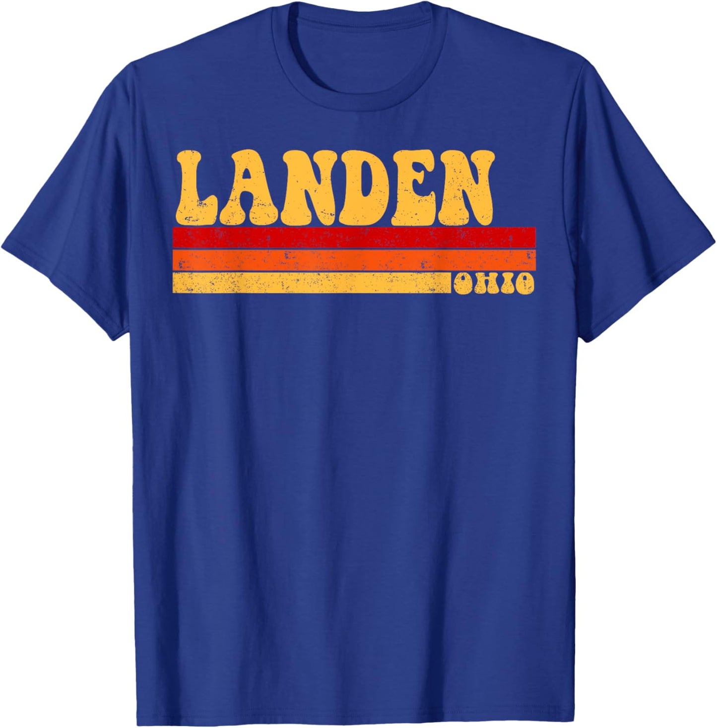 LANDEN Ohio City Vintage Roots Retro Design 70s 80s T-Shirt - T-Shirt | Royal