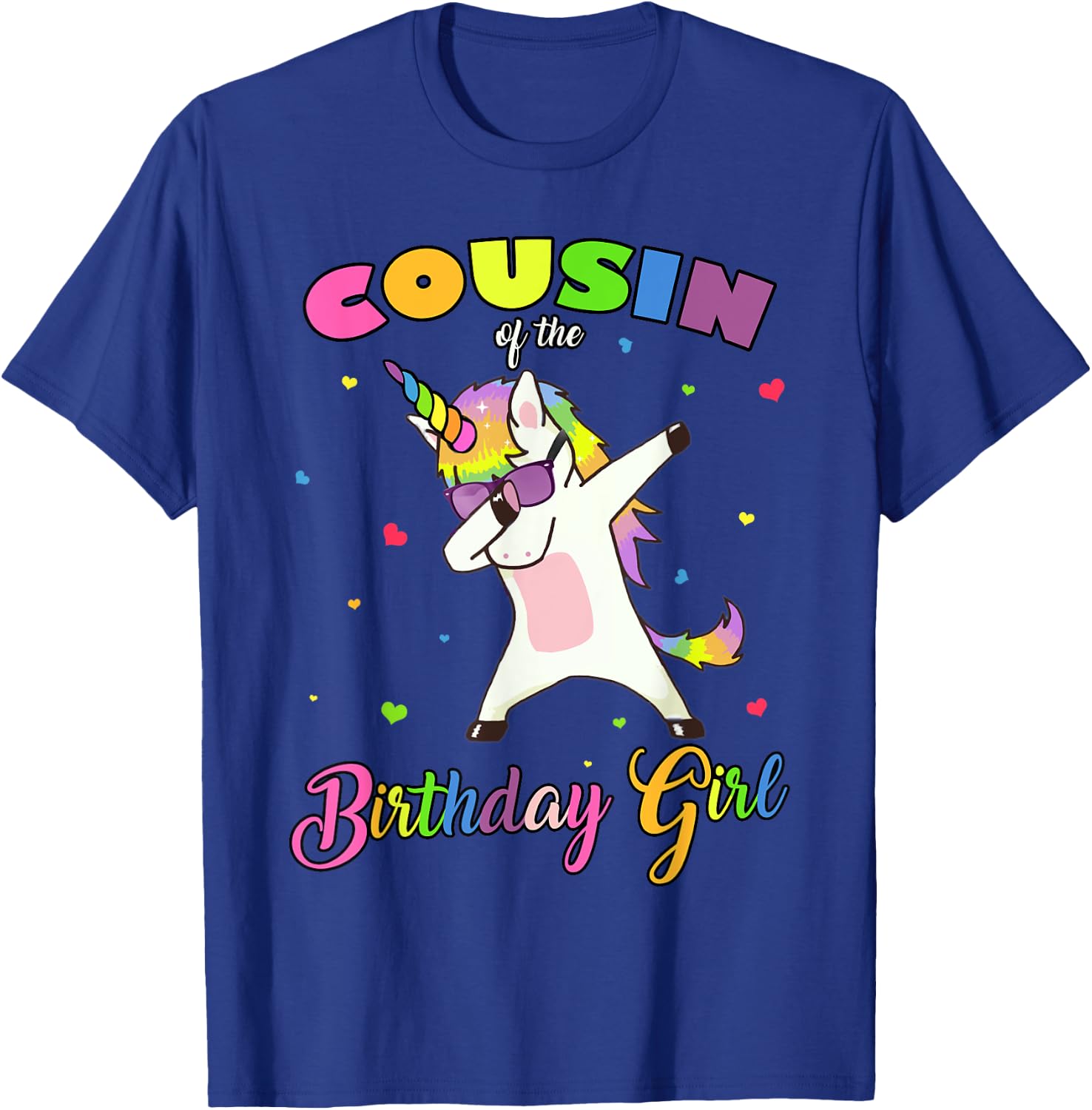 Cousin of the Birthday Girl Unicorn Princess Cousin Boy T-Shirt - T-Shirt | Royal