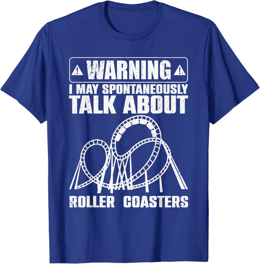 Cute Roller Coaster Women Ride Rollercoaster Lovers T-Shirt - T-Shirt | Royal