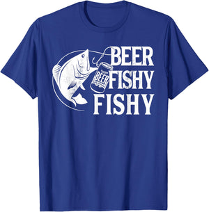 Beer Fishy Fishy Funny Fishing T-Shirt - T-Shirt | Royal