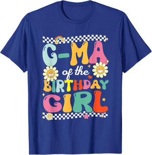 G Ma of The Birthday Girl Family Groovy Birthday Party T-Shirt - T-Shirt | Royal