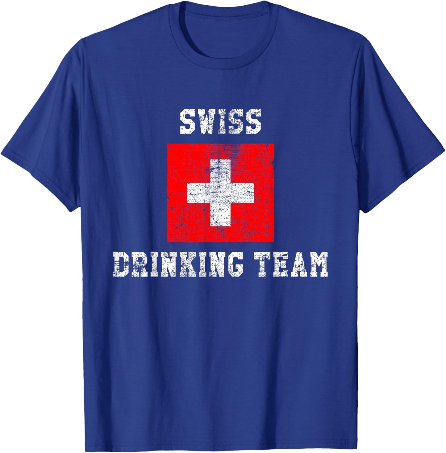 Swiss Drinking Team Funny National Pride Gift T-Shirt - T-Shirt | Royal
