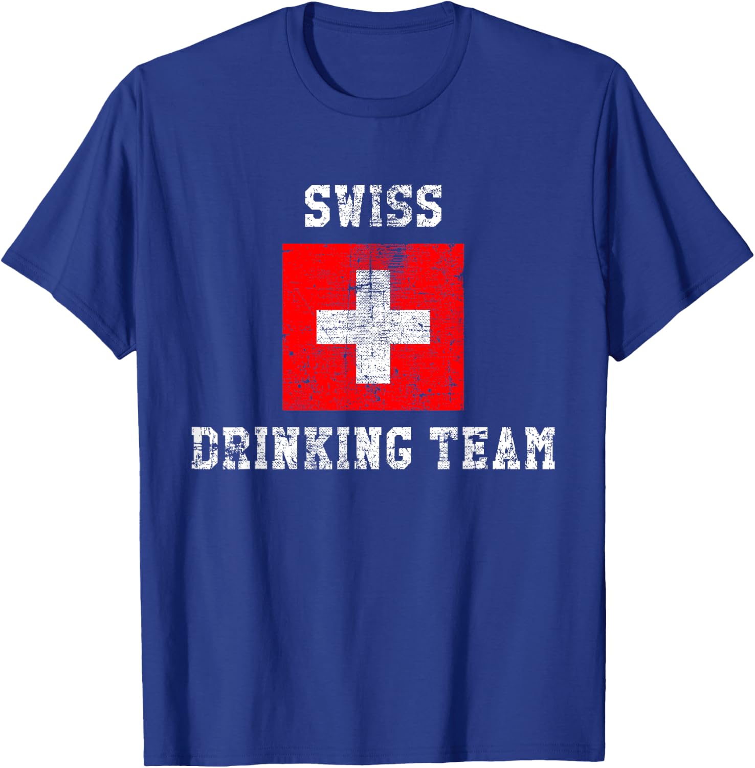 Swiss Drinking Team Funny National Pride Gift T-Shirt - T-Shirt | Royal