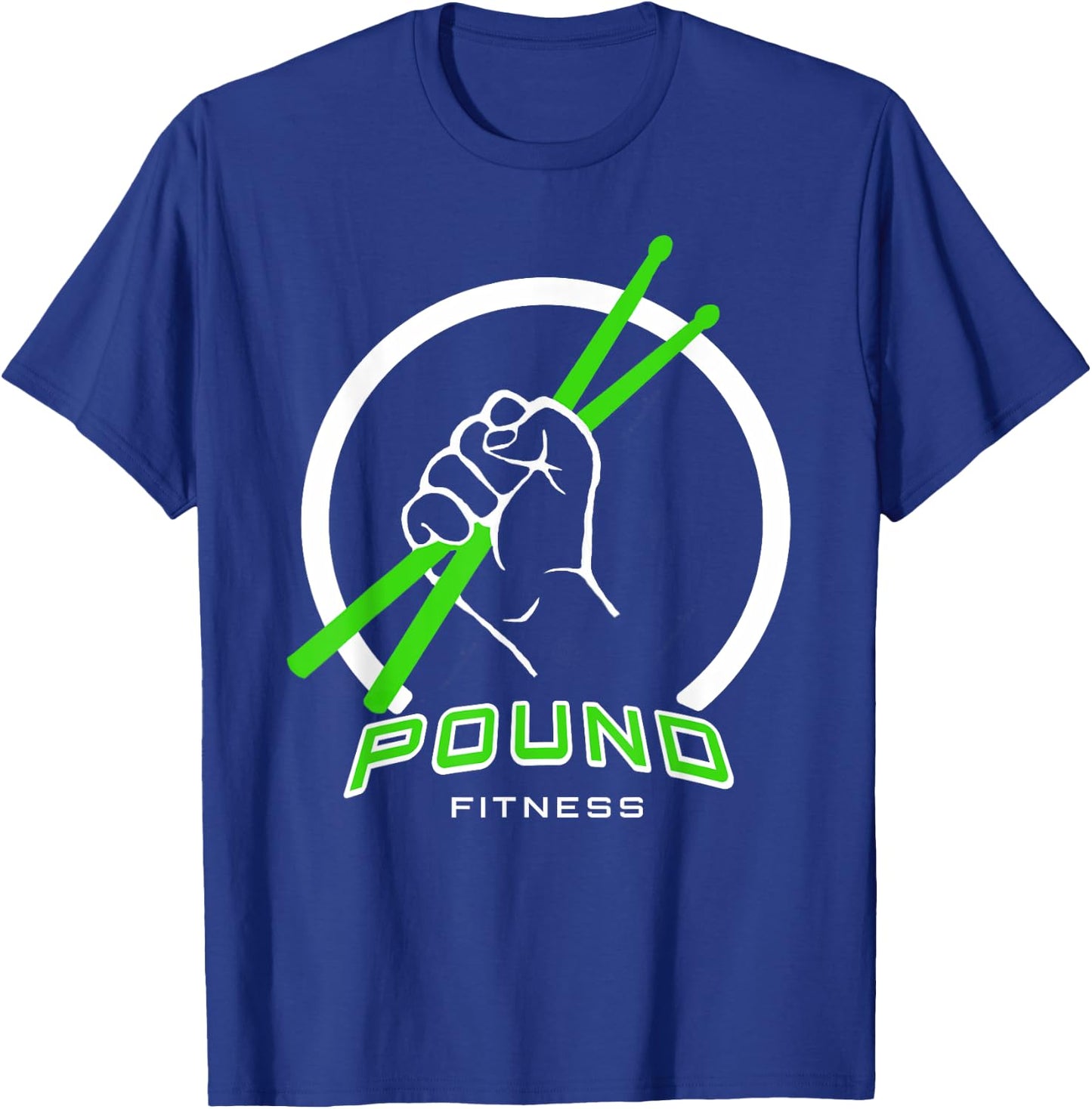 Pound Fitness with Drumsticks Graphic T-Shirt - T-Shirt | Royal