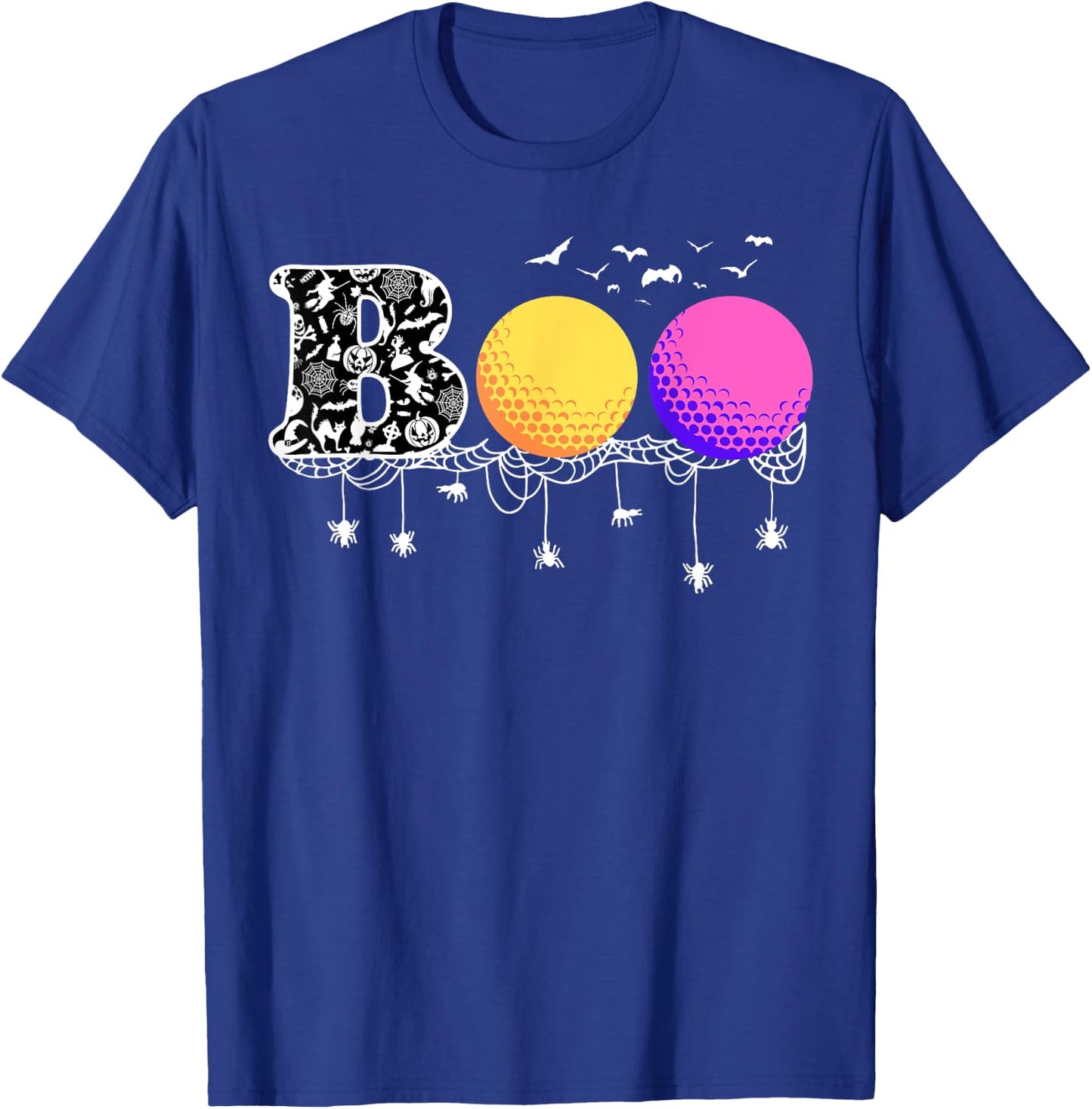 Boo Golf Funny Halloween Golfing Sports Lover T-Shirt - T-Shirt | Royal