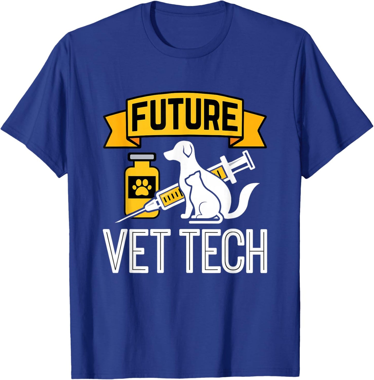 Future Vet Tech Veterinary Technician T-Shirt - T-Shirt | Royal