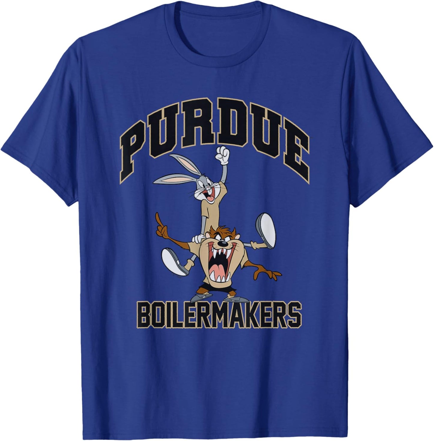 Purdue University Boilermakers x Looney Tunes Bugs Taz #1 T-Shirt - T-Shirt | Royal