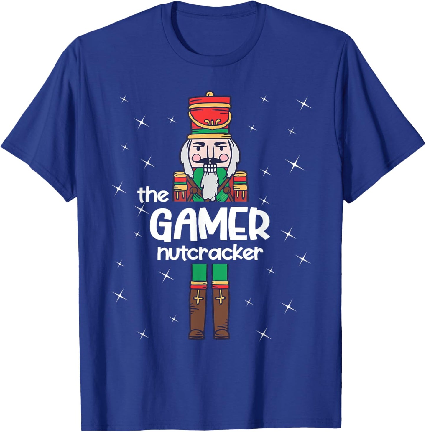 Gamer Nutcracker Family Matching Funny Pajama T-Shirt - T-Shirt | Royal