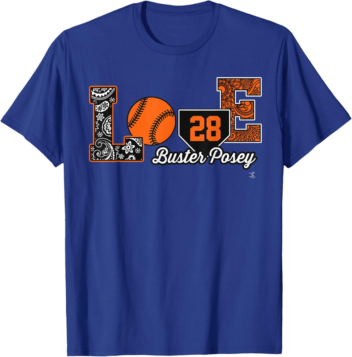 Buster Posey Love My Player - Apparel T-Shirt - T-Shirt | Royal
