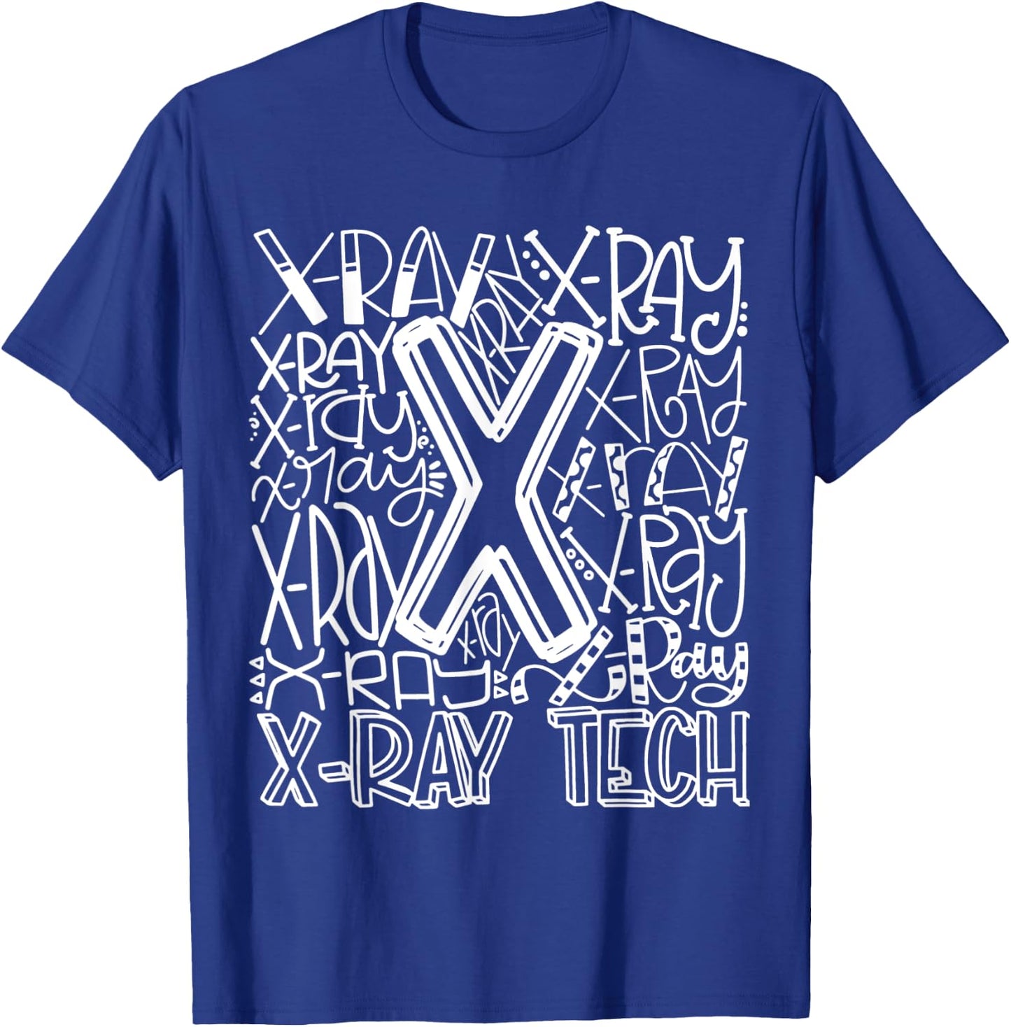 Typography Designs X-Ray Tech Nurse 2021 T-Shirt - T-Shirt | Royal