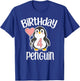 4th Birthday Penguin Shirt - 4 Year Old Birthday T-Shirt - T-Shirt | Royal