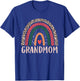 Grandmom Rainbow Grandma Grandmother Women Mothers Day T-Shirt - T-Shirt | Royal