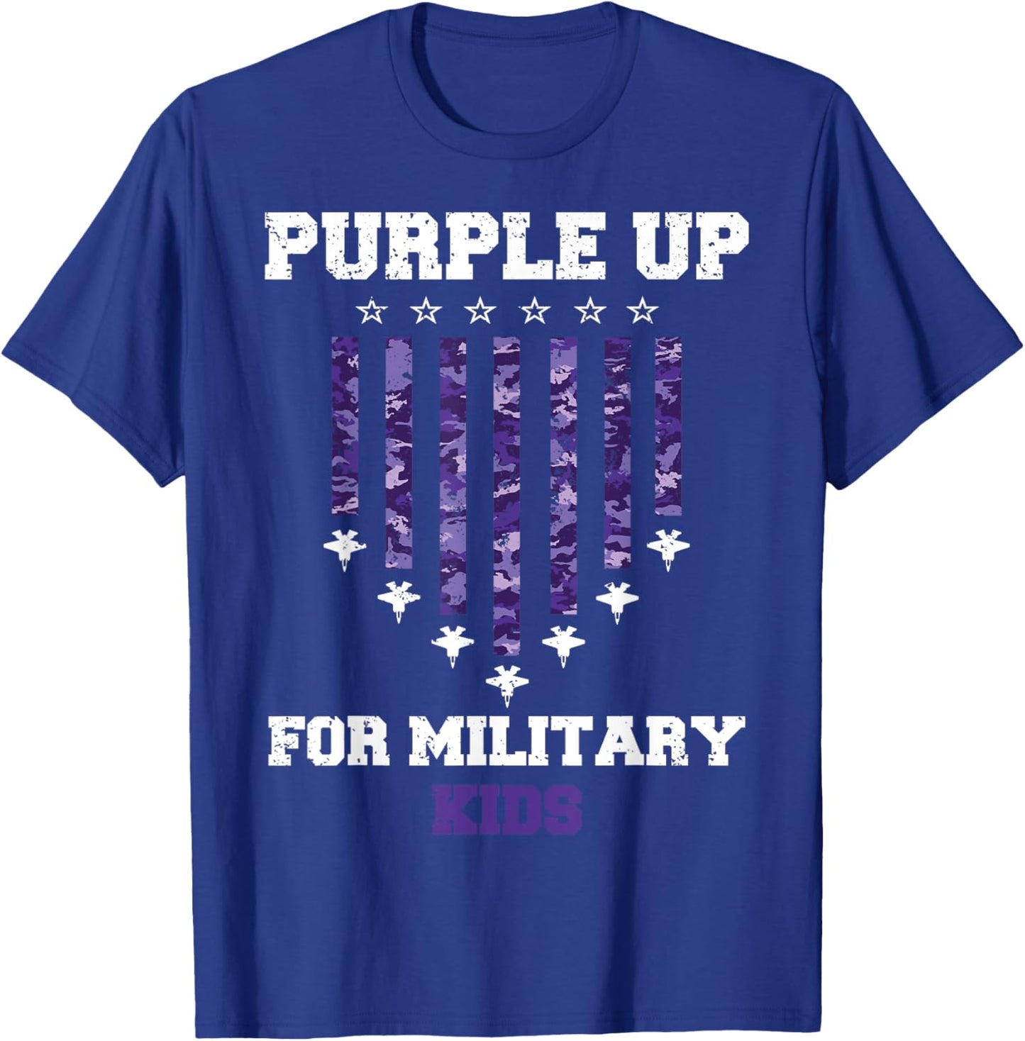 Purple Up For Military Kids Air Force 2024 T-Shirt - T-Shirt | Royal