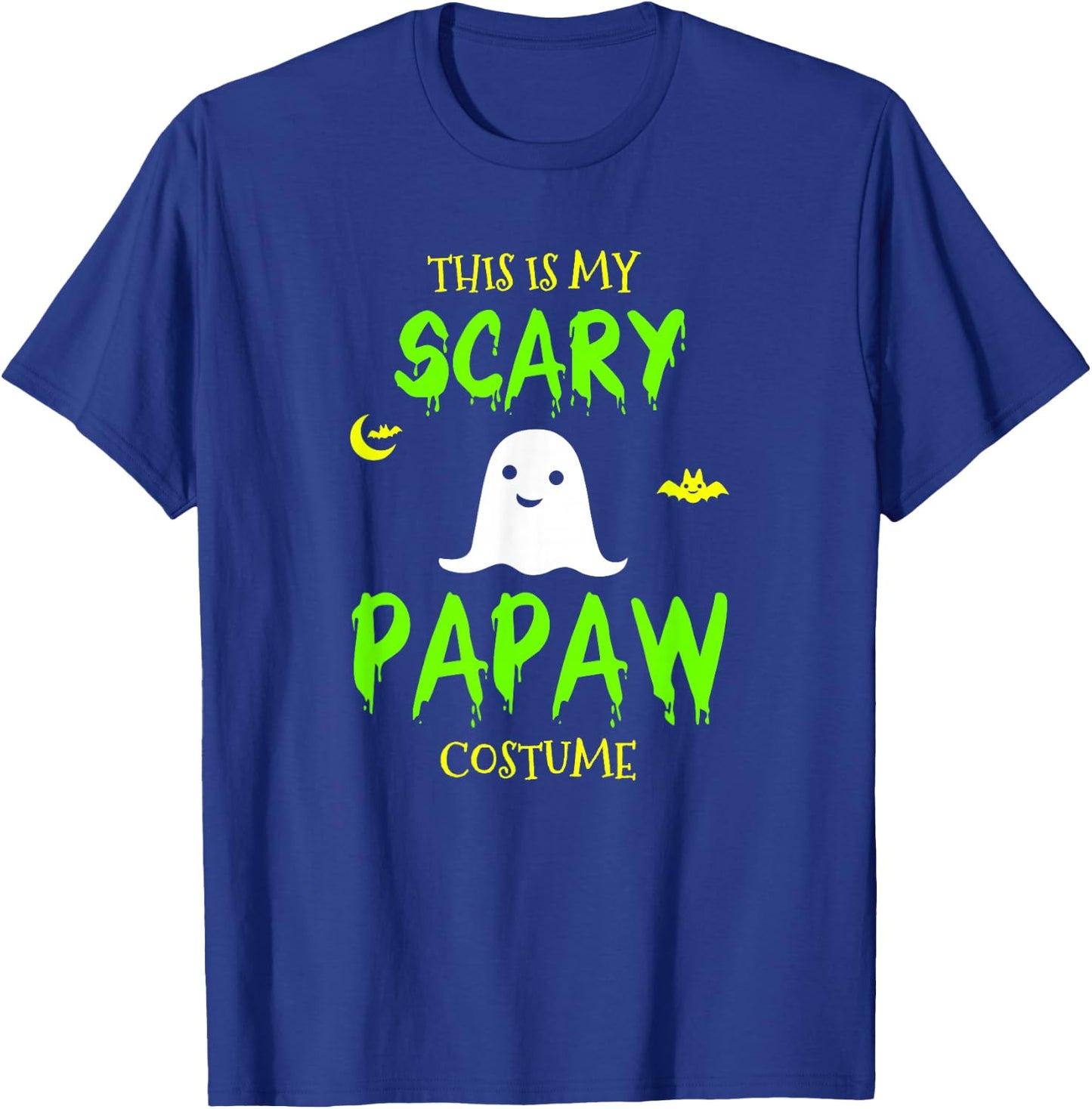 This Is My Scary Papaw Costume Halloween Lazy Easy T-Shirt - T-Shirt | Royal