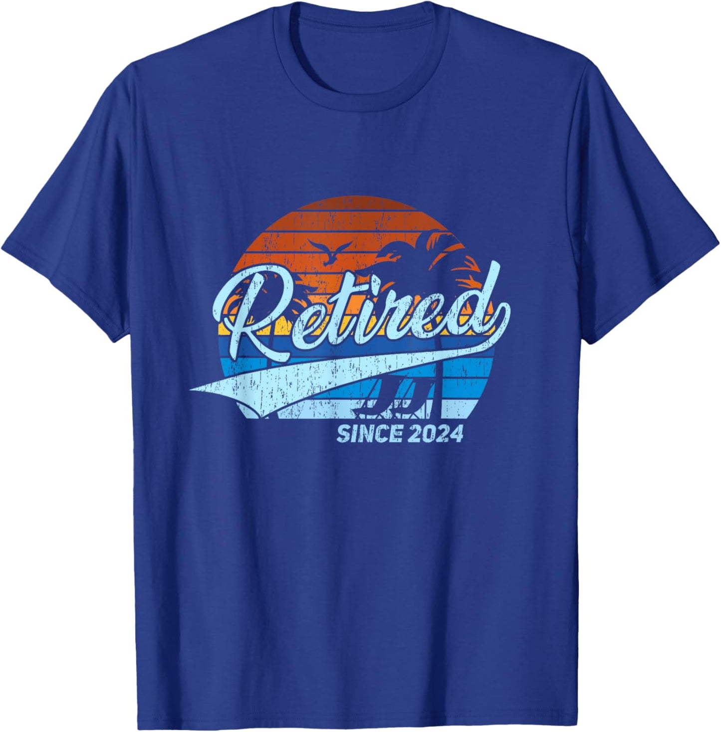 Retired 2024 - Retirement T-Shirt - T-Shirt | Royal