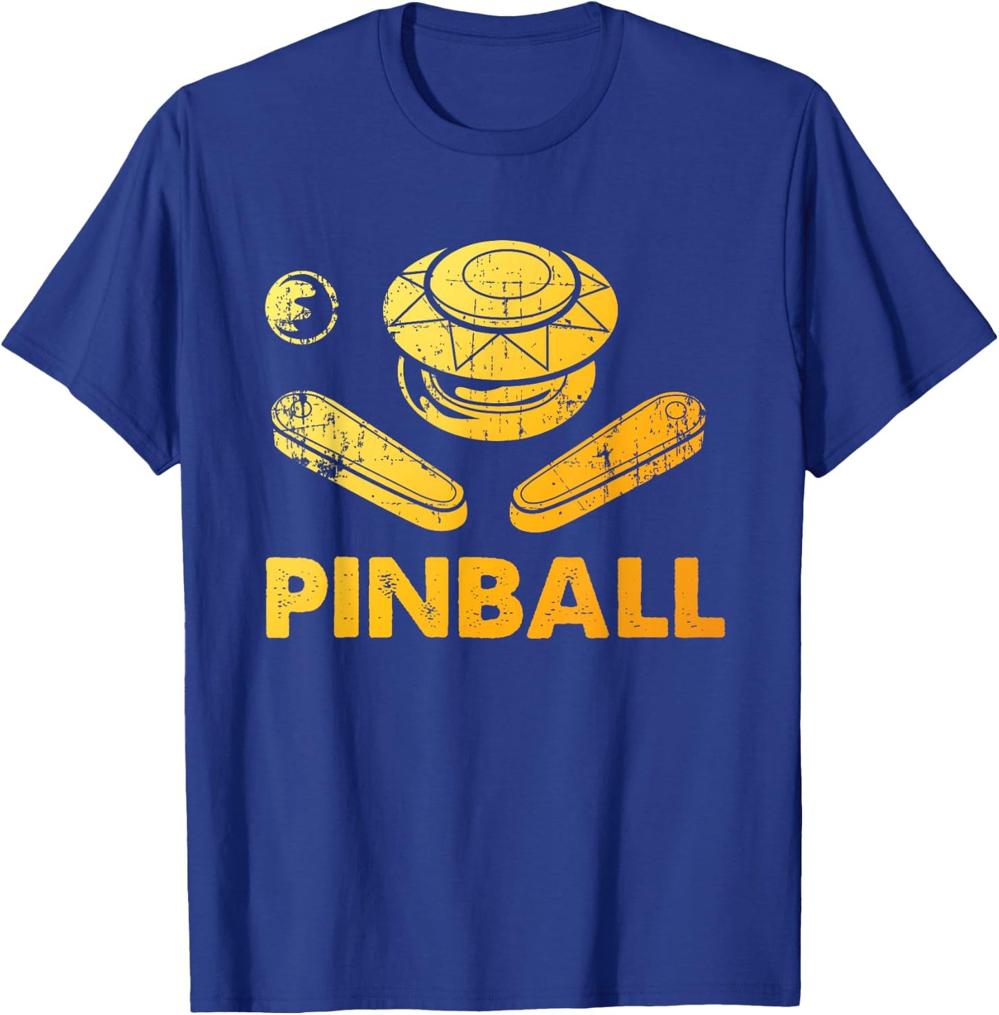 Cool Arcade Gaming Pinball Player Gift Men Women Vintage Pinball Funny Pinballer Machine Flipping Ball Lovers T-Shirt - T-Shirt | Royal