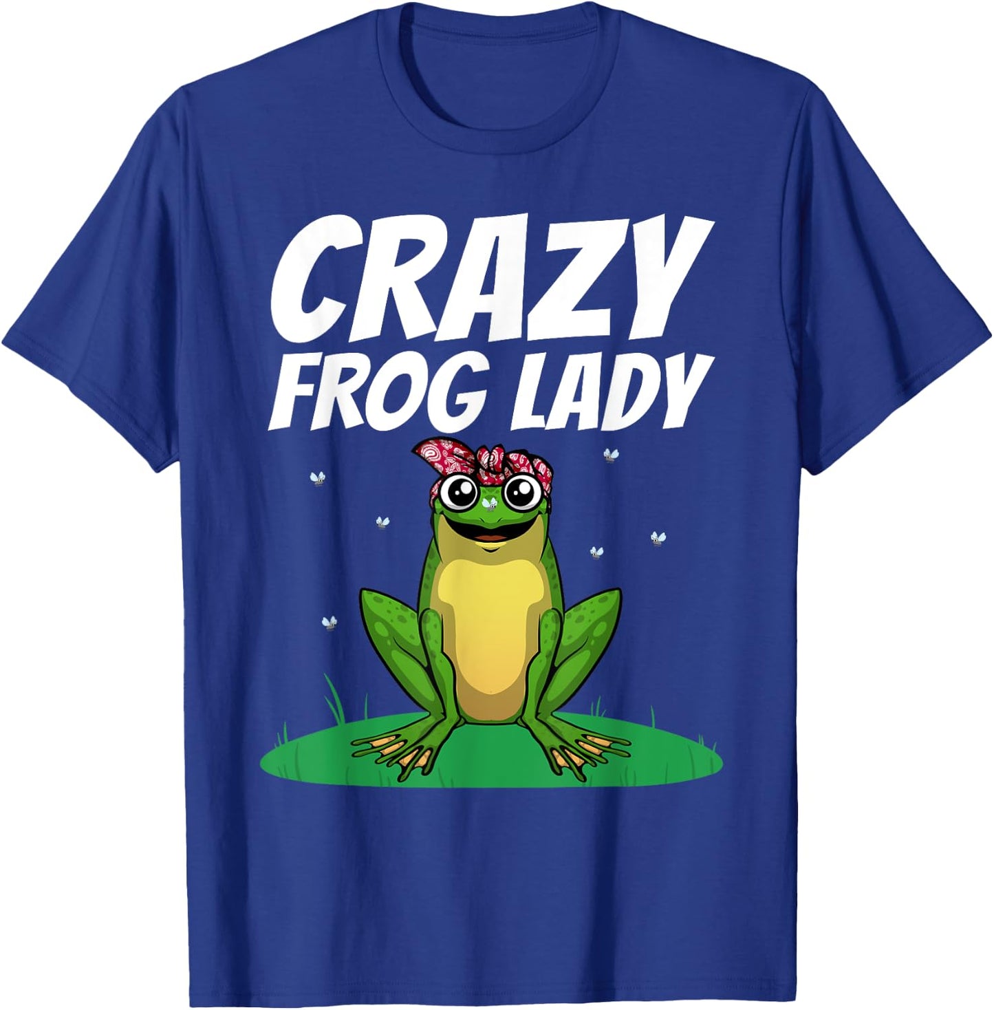 Funny Frog Gift Frog Lover Accessories & Stuff Women's Black Cute Frog Design Girls Teens Frog Amphibian Lover T-Shirt - T-Shirt | Royal
