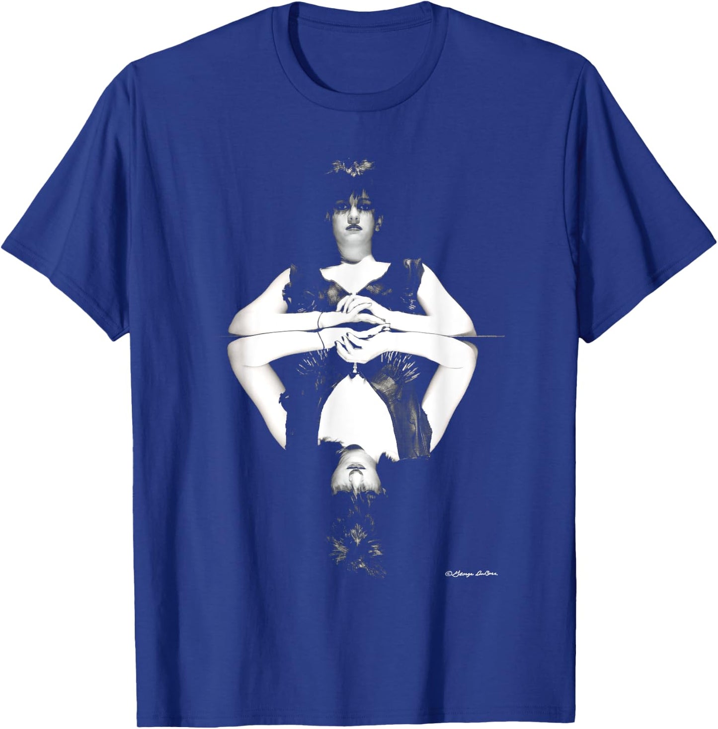 Lydia Lunch Queen Of Siam Outtake B&W By George DuBose T-Shirt - T-Shirt | Royal