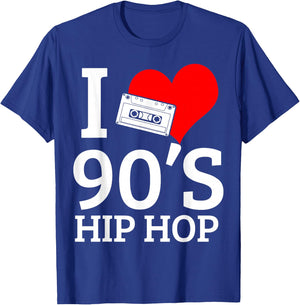 I Love 90's Hip Hop Rap T-Shirt - T-Shirt | Royal