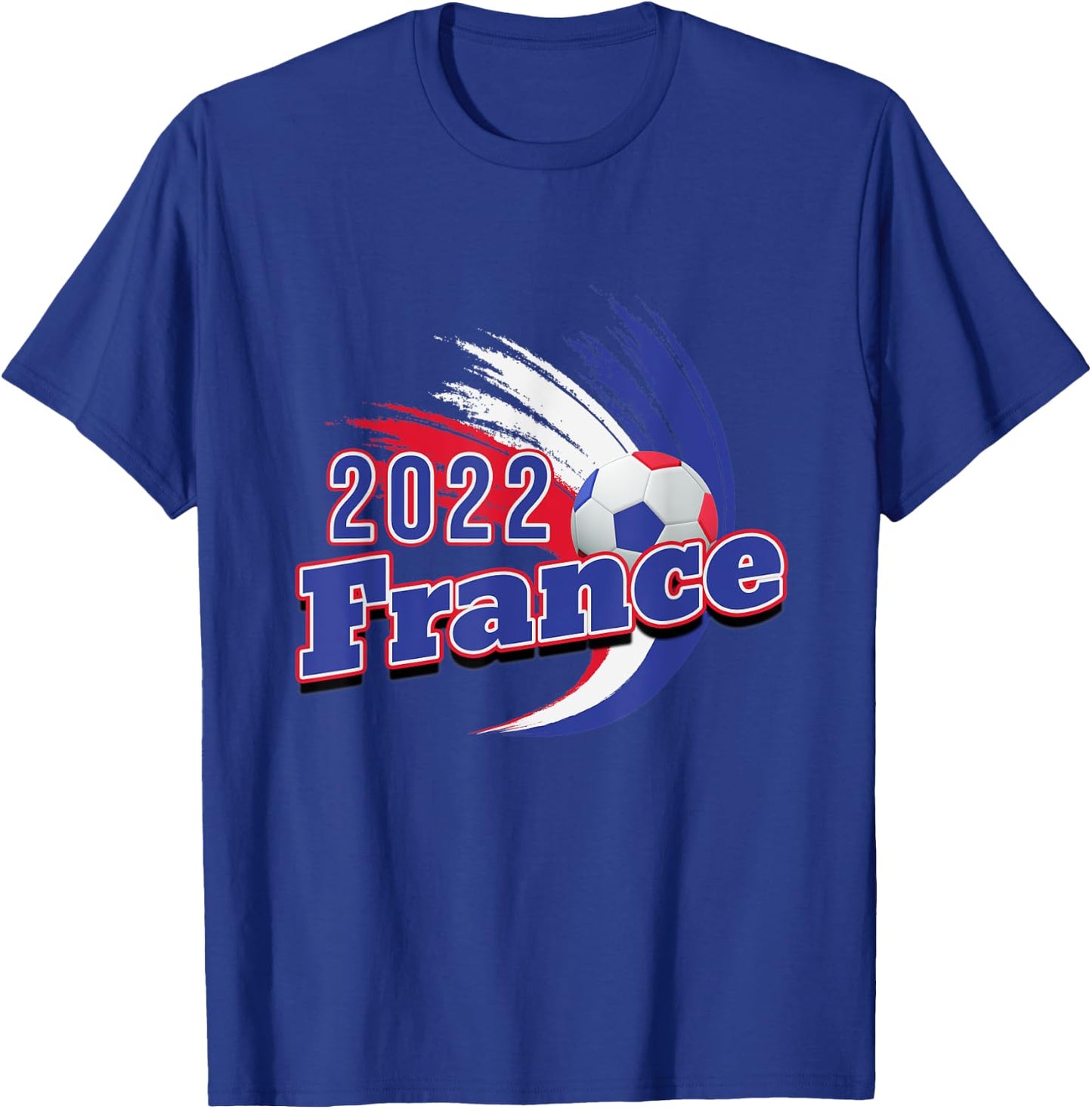 Les Bleus 2022 French Soccer France Vintage Retro Football T-Shirt - T-Shirt | Royal