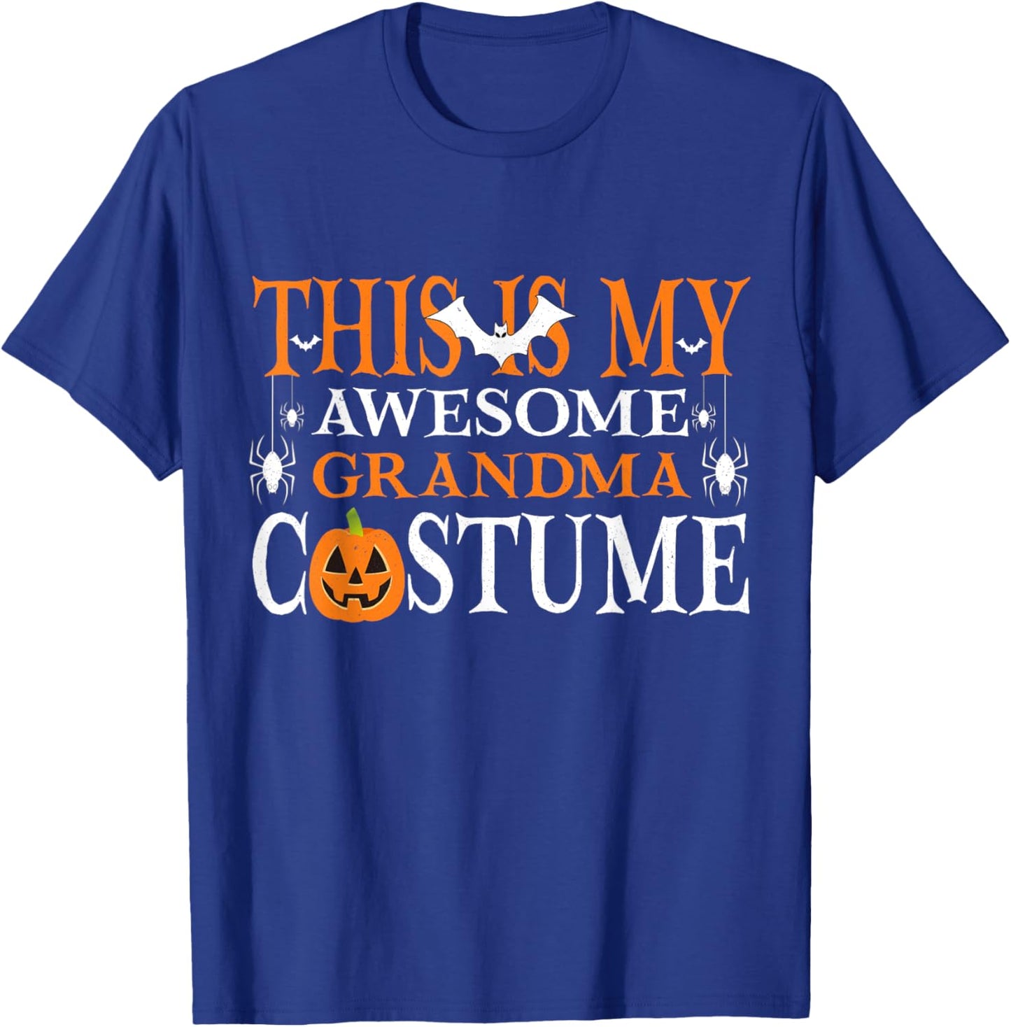 This Is My Awesome Grandma Costume Funny Halloween T-Shirt - T-Shirt | Royal