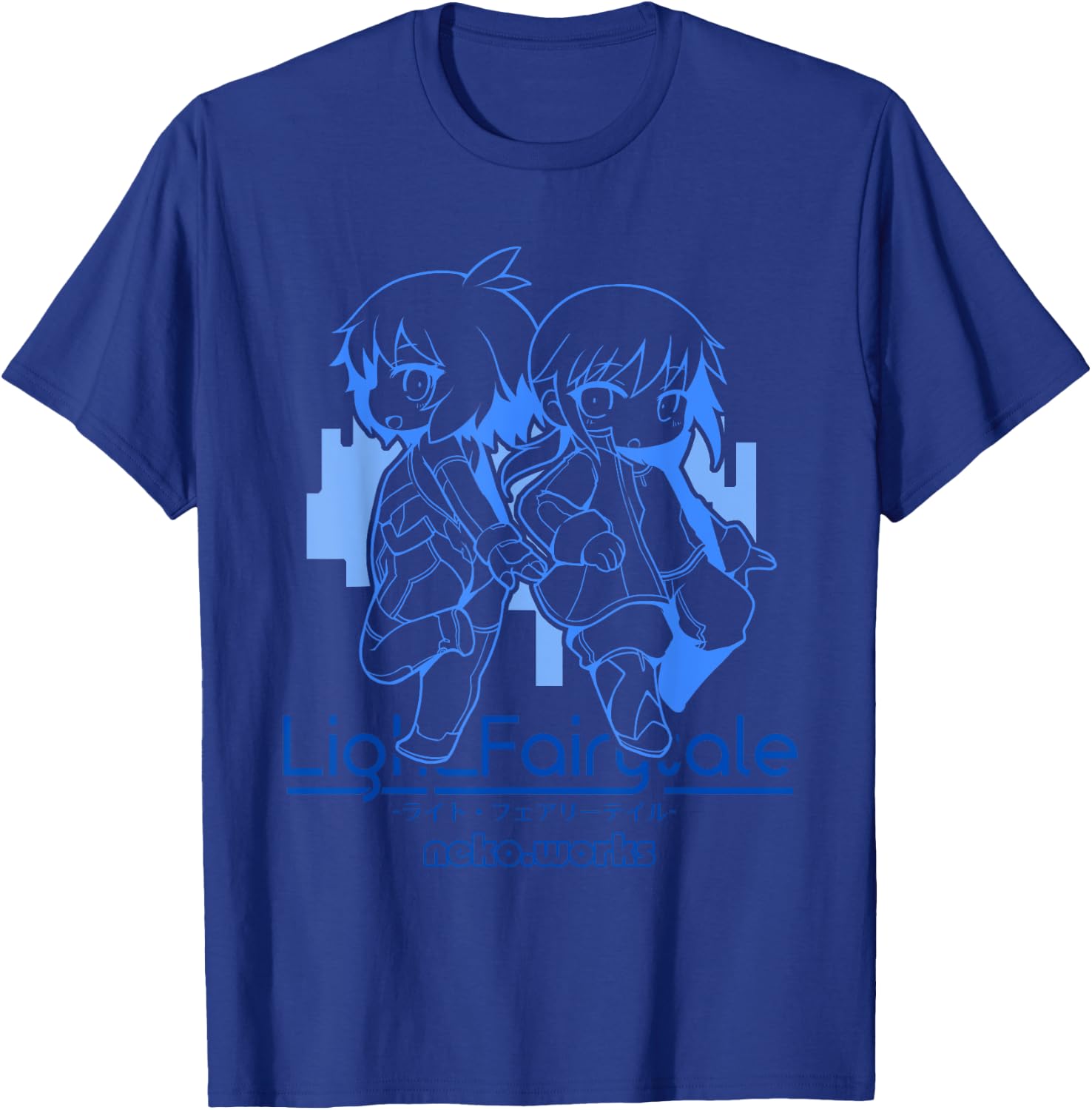 Light Fairytale - Chibi Haru & Kuroko (Front Only) T-Shirt - T-Shirt | Royal