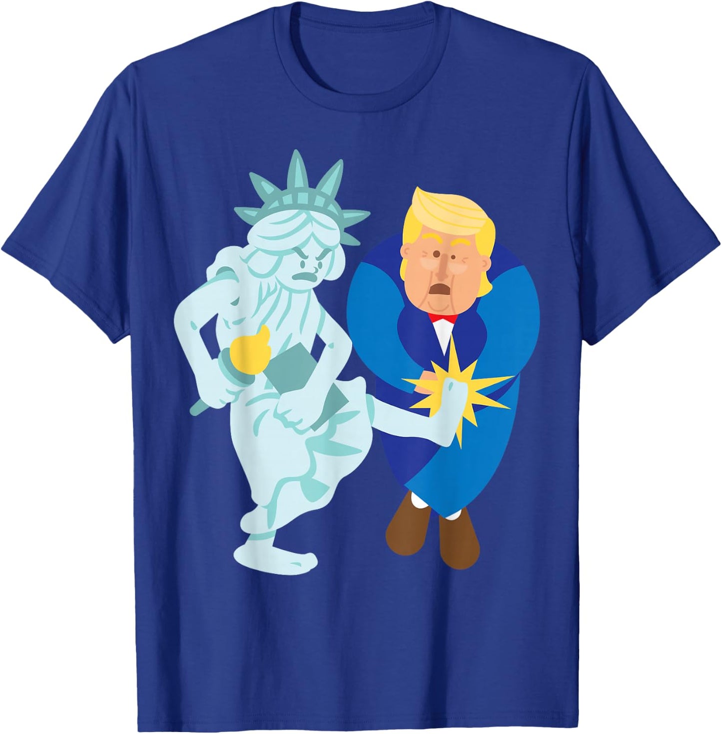 Liberty Kicks Trump 2020 Election Anti Donald Democrat Gift T-Shirt - T-Shirt | Royal