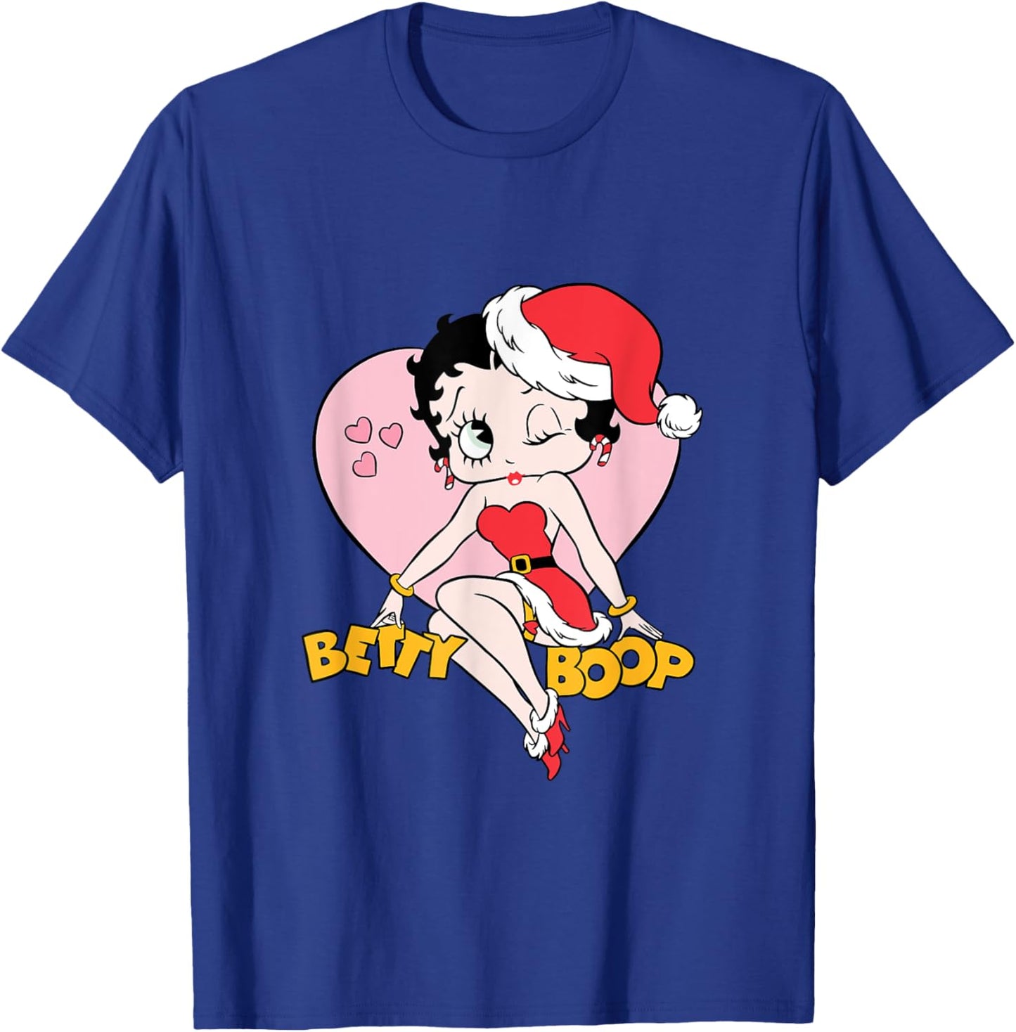 Betty Boop Christmas Heart Wink T-Shirt - T-Shirt | Royal