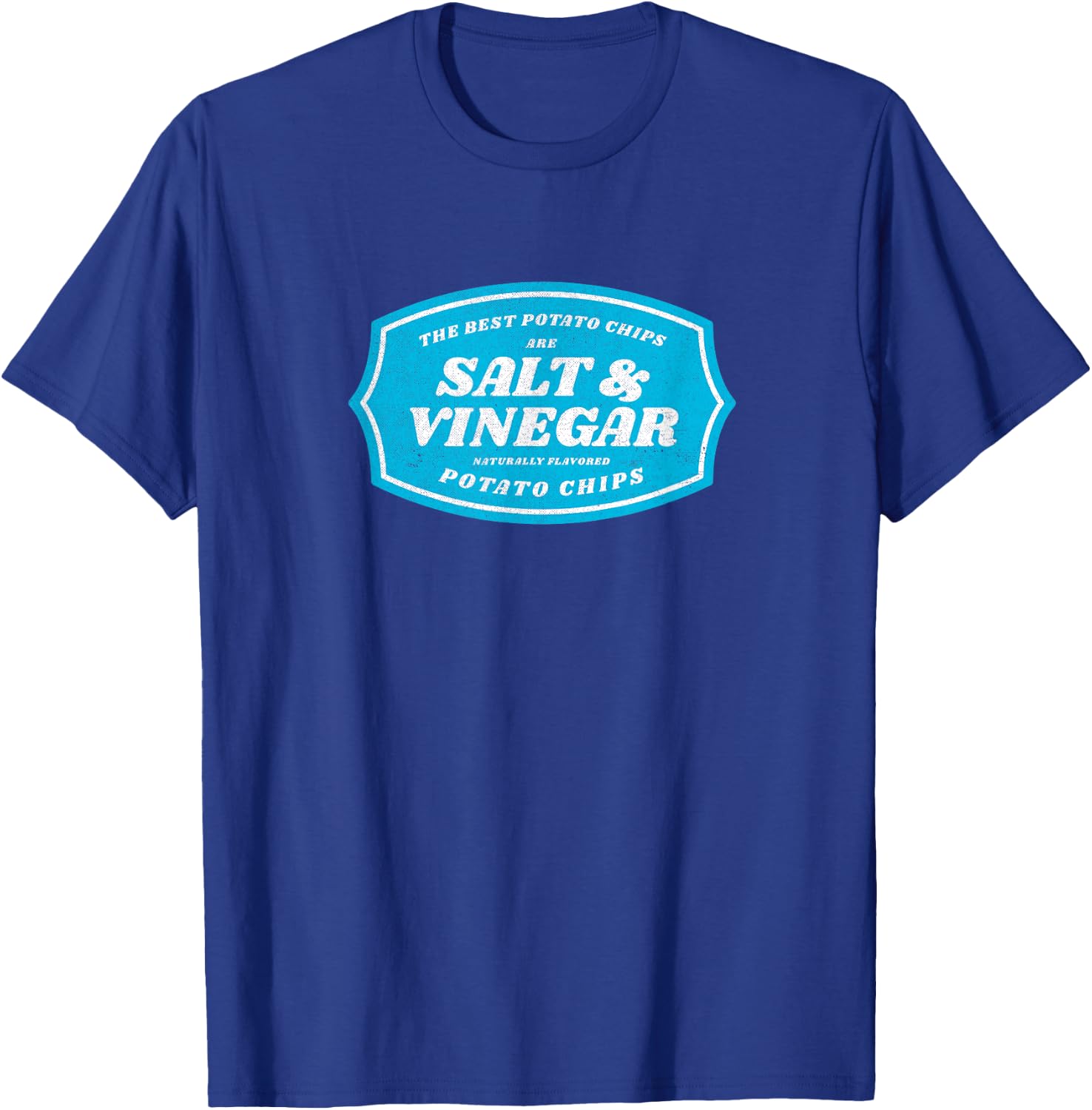 Retro Salt and Vinegar “The Best Chips” Vintage Style T-Shirt - T-Shirt | Royal