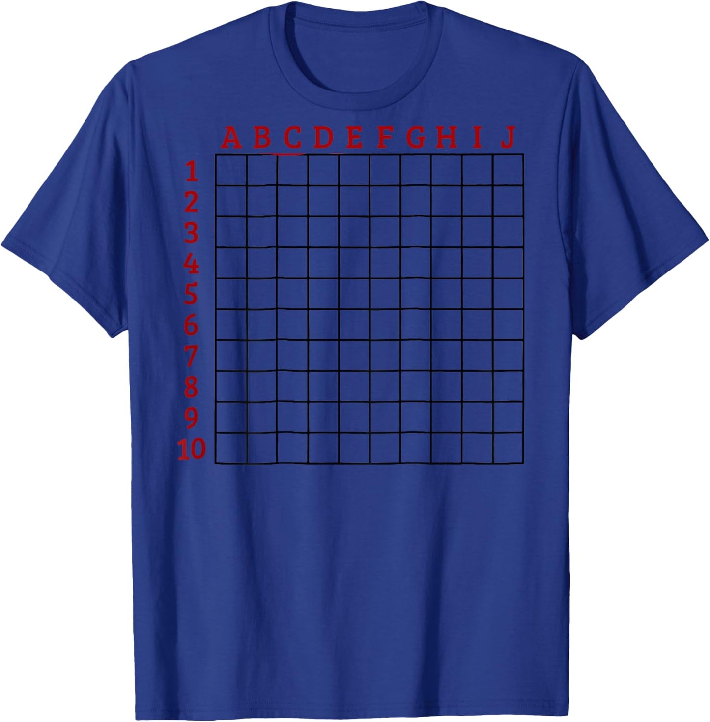 Scratch My Back Funny Grid (on back) T-Shirt - T-Shirt | Royal