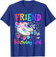 Friend of the Birthday Girl Skater Roller Skate Squad Party T-Shirt - T-Shirt | Royal