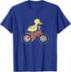 Duck with Bicycle T-Shirt - T-Shirt | Royal