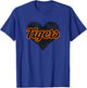 Marshfield Tigers Over Heart T-Shirt - T-Shirt | Royal